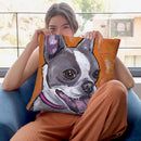 Frenchie Throw Pillow By Hippie Hound Studios - All About Vibe