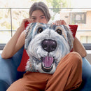 Golden Doodle Expressive Throw Pillow By Hippie Hound Studios - All About Vibe