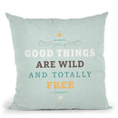 Wildly Free Throw Pillow By American Flat - All About Vibe