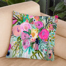 Rose Burst Throw Pillow By Carrie Schmitt - All About Vibe