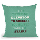 Take The Stairs Throw Pillow By American Flat - All About Vibe
