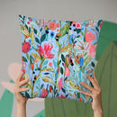 On Not In Throw Pillow By Carrie Schmitt - All About Vibe