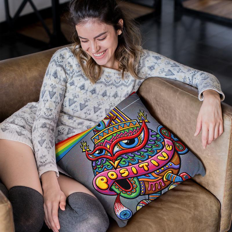 Activated Turtle Cap Throw Pillow By Chris Dyer - All About Vibe