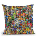 Bad Vs Good Throw Pillow By Chris Dyer - All About Vibe