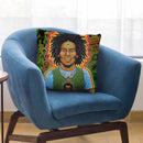 Bob Marley Roots Throw Pillow By Chris Dyer - All About Vibe
