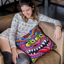 Cheshire Cat - Portland Throw Pillow By Chris Dyer - All About Vibe