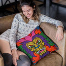 Lion-I Throw Pillow By Chris Dyer - All About Vibe