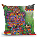 The Divine Comedian Web Throw Pillow By Chris Dyer - All About Vibe