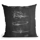 Airplane 1947 Throw Pillow By Cole Borders - All About Vibe