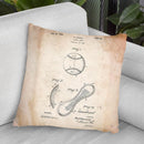 Baseball Cover C Throw Pillow By Cole Borders - All About Vibe
