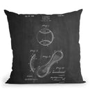 Baseball Cover D Throw Pillow By Cole Borders - All About Vibe