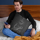 Baseball Cover D Throw Pillow By Cole Borders - All About Vibe