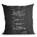 Hughes Airplane Throw Pillow By Cole Borders - All About Vibe