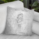 Ipod Blue Print Throw Pillow By Cole Borders - All About Vibe