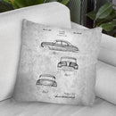 Automobile Blueprint Throw Pillow By Cole Borders - All About Vibe