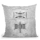 Motor Blueprint Throw Pillow By Cole Borders - All About Vibe