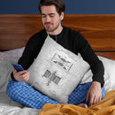 Motor Blueprint Throw Pillow By Cole Borders - All About Vibe