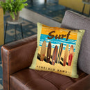 Surf Throw Pillow By American Flat - All About Vibe