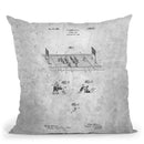 American Football Blueprint Throw Pillow By Cole Borders - All About Vibe