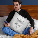 American Football Blueprint Throw Pillow By Cole Borders - All About Vibe