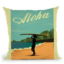 Aloha Throw Pillow By American Flat - All About Vibe