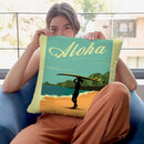 Aloha Throw Pillow By American Flat - All About Vibe