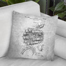 Aircraft Motor Blueprint Throw Pillow By Cole Borders - All About Vibe