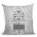 Tesla Motor Blueprint Throw Pillow By Cole Borders - All About Vibe