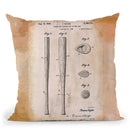 Baseball Bat 2 White Throw Pillow By Cole Borders - All About Vibe