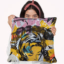 Surprise B Throw Pillow By Dan Monteavaro - All About Vibe