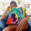Taffy Throw Pillow By Dawgart - All About Vibe