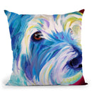 Westie Throw Pillow By Dawgart - All About Vibe