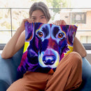 Lab Cole Throw Pillow By Dawgart - All About Vibe