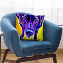 Lab Messier Throw Pillow By Dawgart - All About Vibe