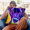 Lab Messier Throw Pillow By Dawgart - All About Vibe