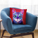 Cat - Surprise Throw Pillow By Dawgart - All About Vibe