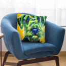 Airedale Terrier - Apple Green Throw Pillow By Dawgart - All About Vibe