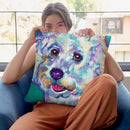 Bichon - Ruben Throw Pillow By Dawgart - All About Vibe