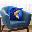 Englishepherd - Donut Throw Pillow By Dawgart