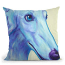 Baby Blue Borzoi Throw Pillow By Dawgart - All About Vibe