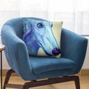 Baby Blue Borzoi Throw Pillow By Dawgart - All About Vibe