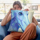 Baby Blue Borzoi Throw Pillow By Dawgart - All About Vibe