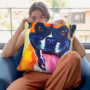 Boxer - Bear Throw Pillow By Dawgart - All About Vibe