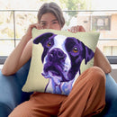 Pit Bull - David Throw Pillow By Dawgart - All About Vibe