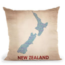 New Zealand Throw Pillow By American Flat - All About Vibe