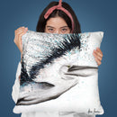 Pink Marble Pelican Throw Pillow By Ashvin Harrison