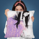 Sitting On The Edge Throw Pillow By Ashvin Harrison