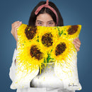 Sunflower Song Throw Pillow By Ashvin Harrison
