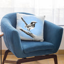 Superb Blue Wren Throw Pillow By Ashvin Harrison