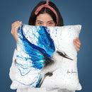 True Blue Throw Pillow By Ashvin Harrison